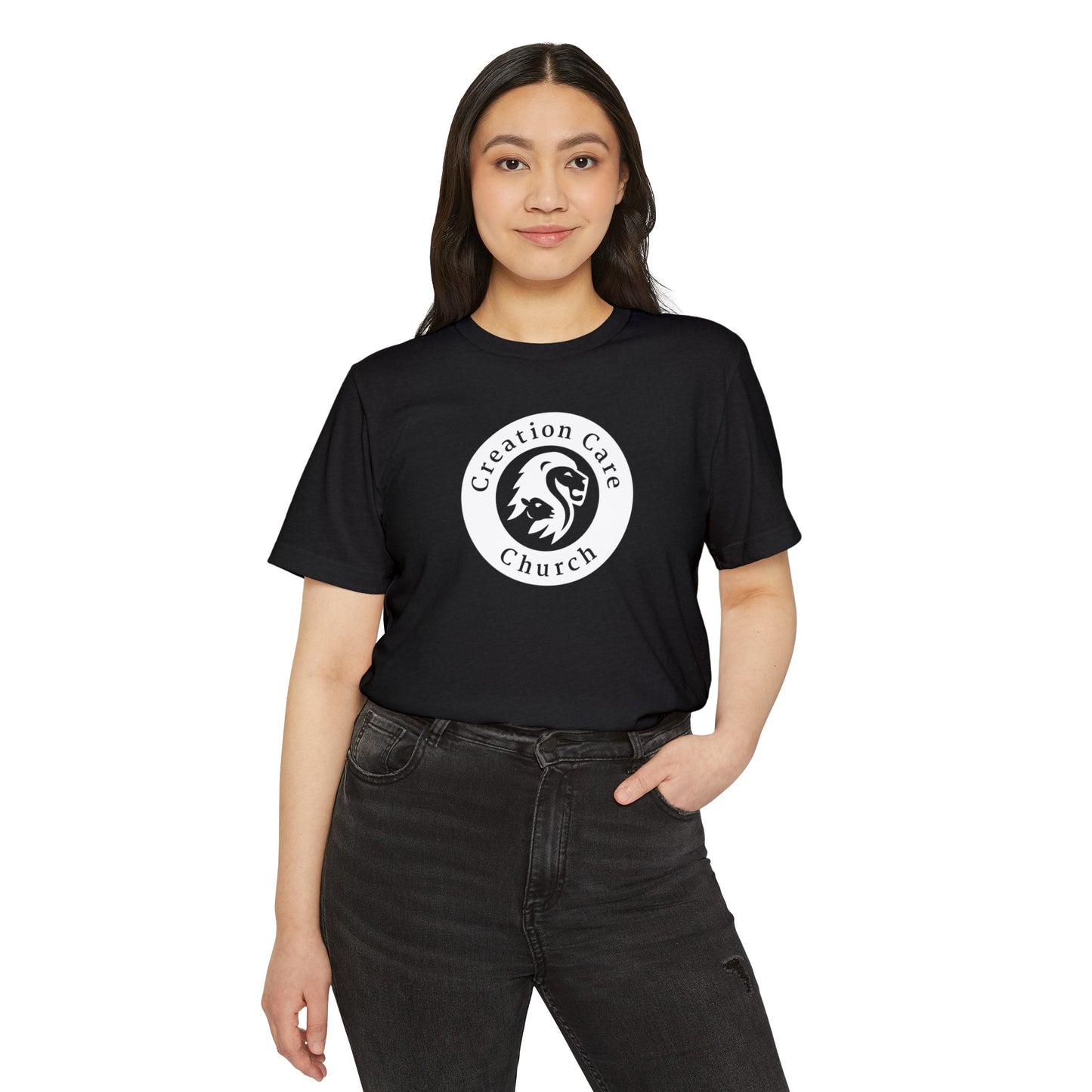 Creation Care Church - White Seal - Unisex Recycled Organic T-Shirt