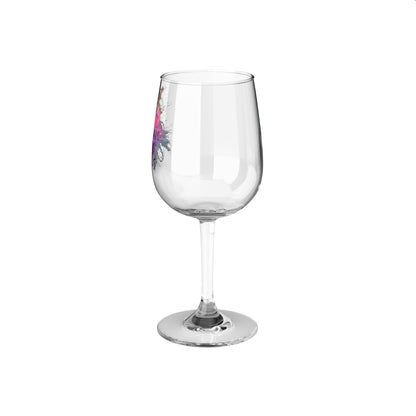 Just a Vegan who loves Jesus - Wine Glass, 12oz