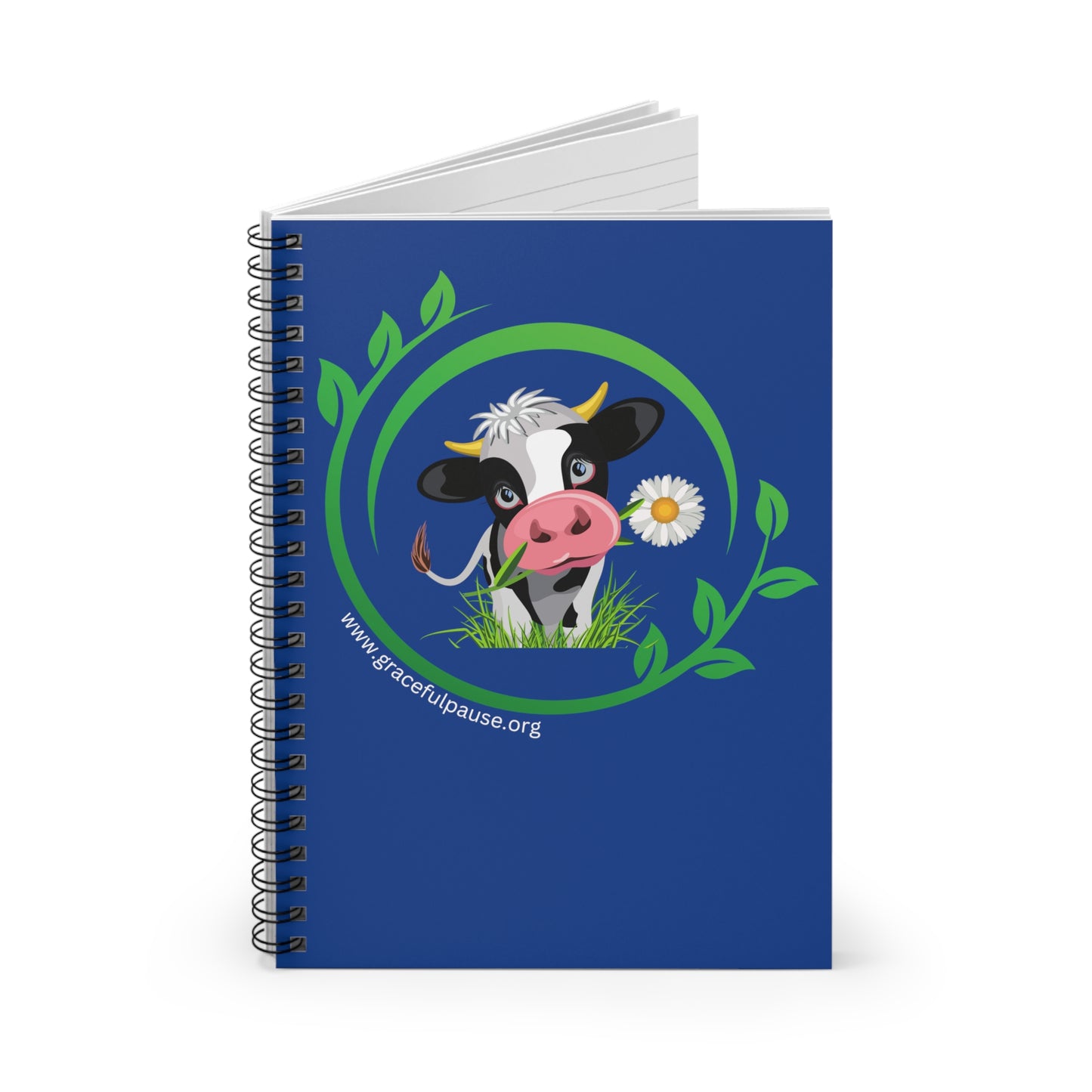 Pleading Cow - Spiral Notebook - Ruled Line