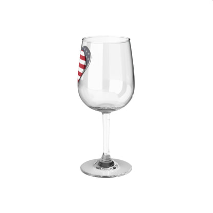 Patriotic Heart - Wine Glass, 12oz