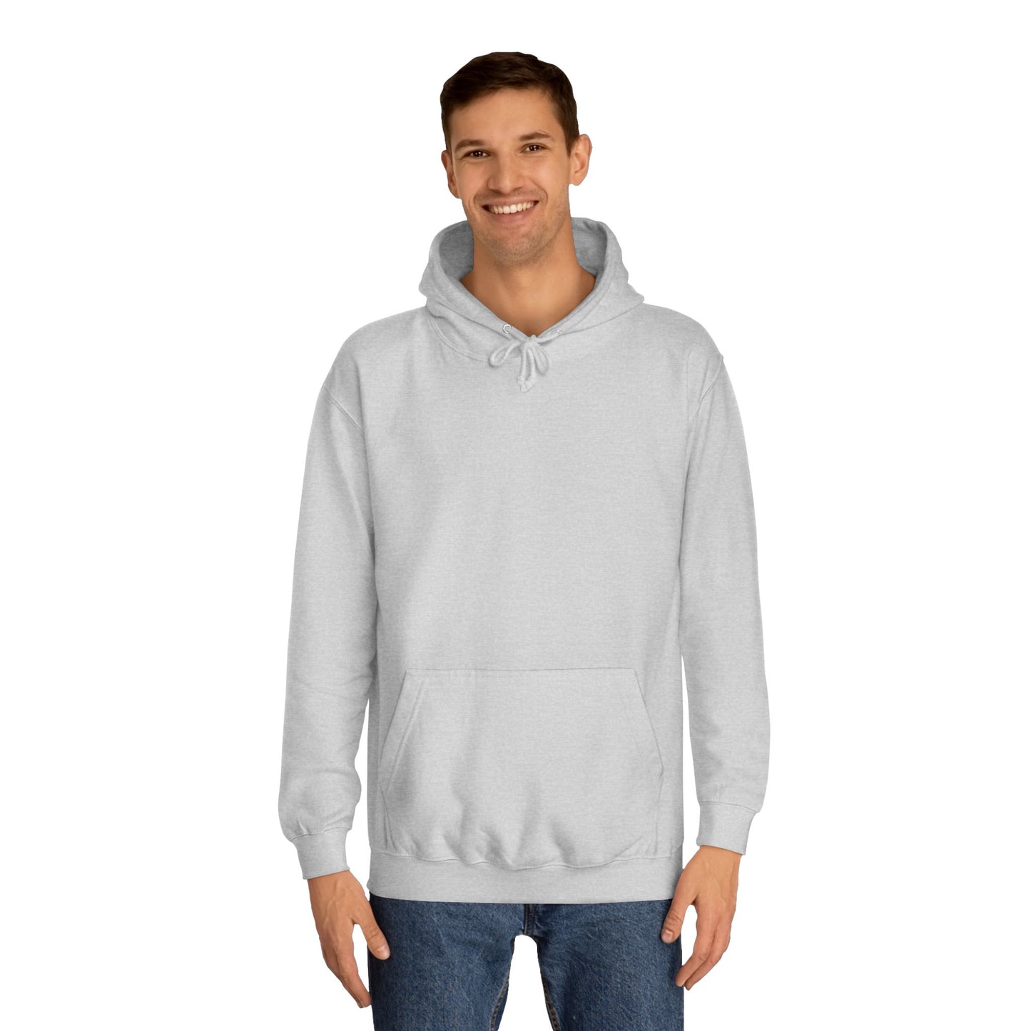 Just a Vegan Who Loves Jesus - Back only - Unisex College Hoodie