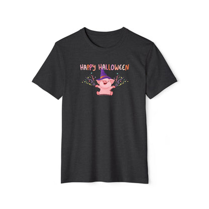 Happy Halloween Pig - Unisex Recycled Organic T-Shirt