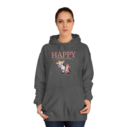 Happy Halloween - Cow - Unisex College Hoodie