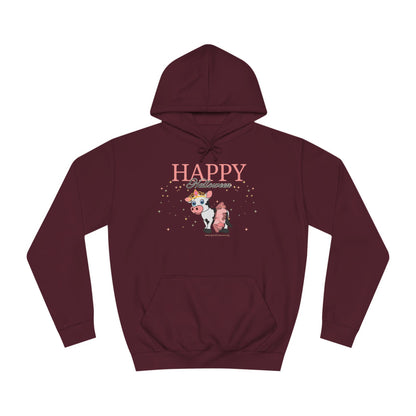 Happy Halloween - Cow - Unisex College Hoodie