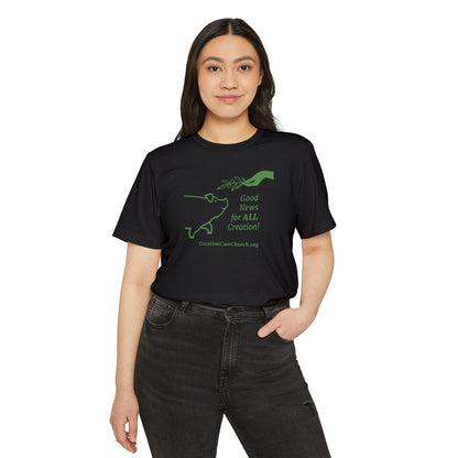 Creation Care Church - Green Good News for All Creation - Unisex Recycled Organic T-Shirt