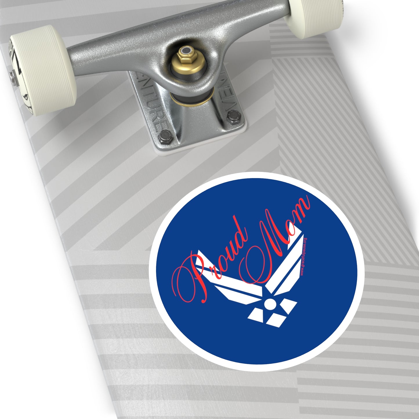 Proud Mom - Air Force - Round Stickers, Indoor\Outdoor