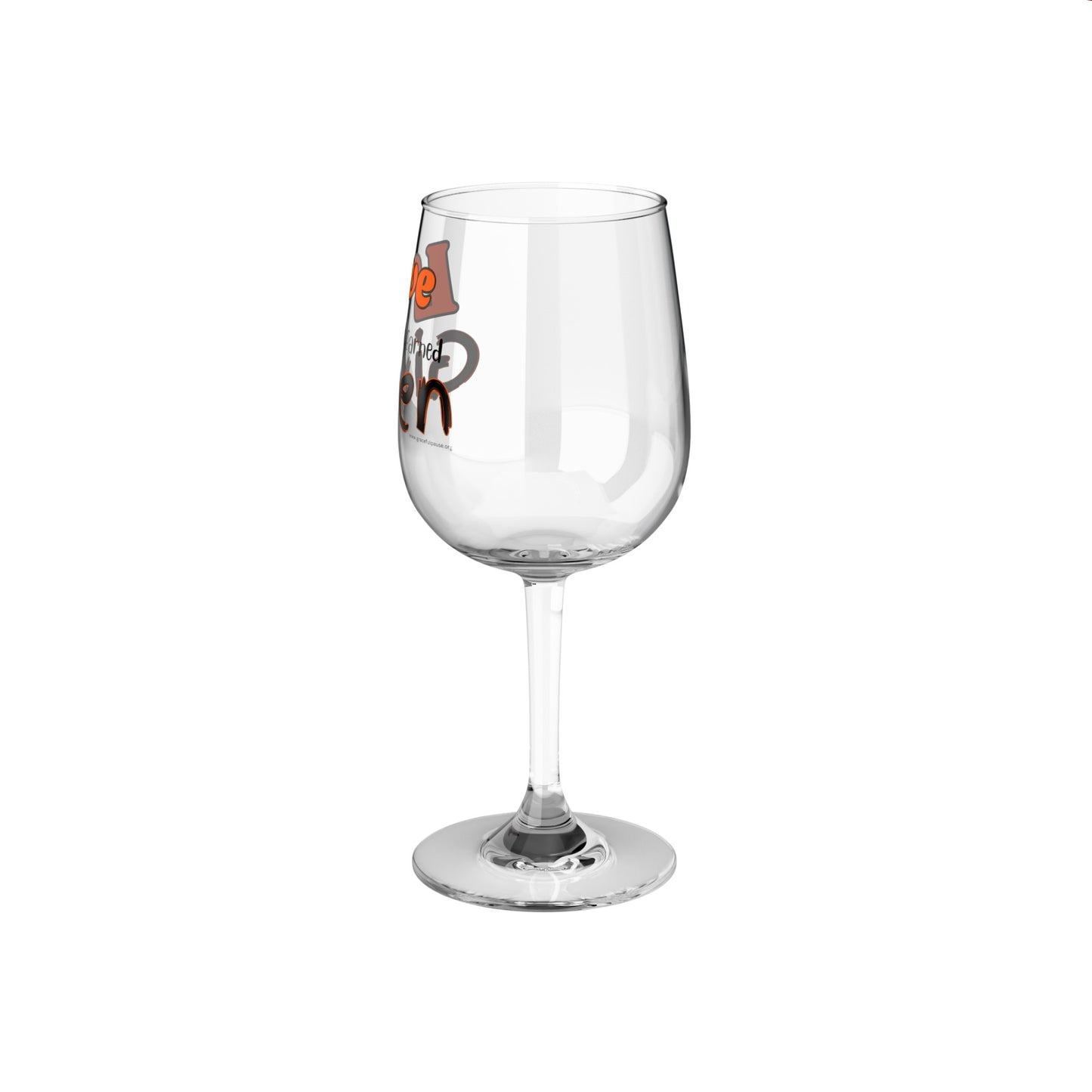 Love - Not Earned - Given - Wine Glass, 12oz