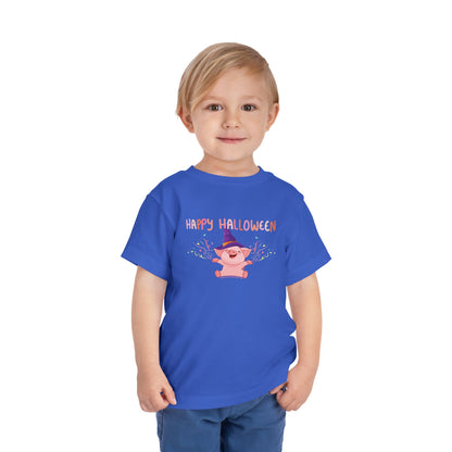 Happy Halloween - Pig - Toddler Short Sleeve Tee