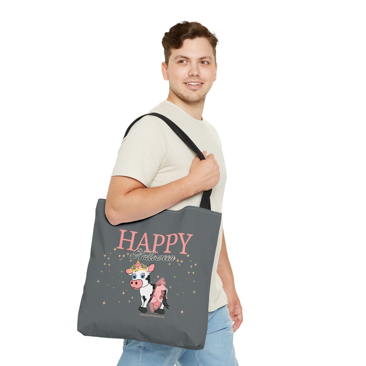 Happy Halloween - Cow - Tote Bag