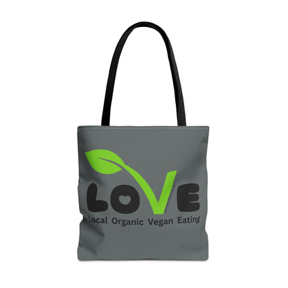 LOVE - Local Organic Vegan Eating - Tote Bag