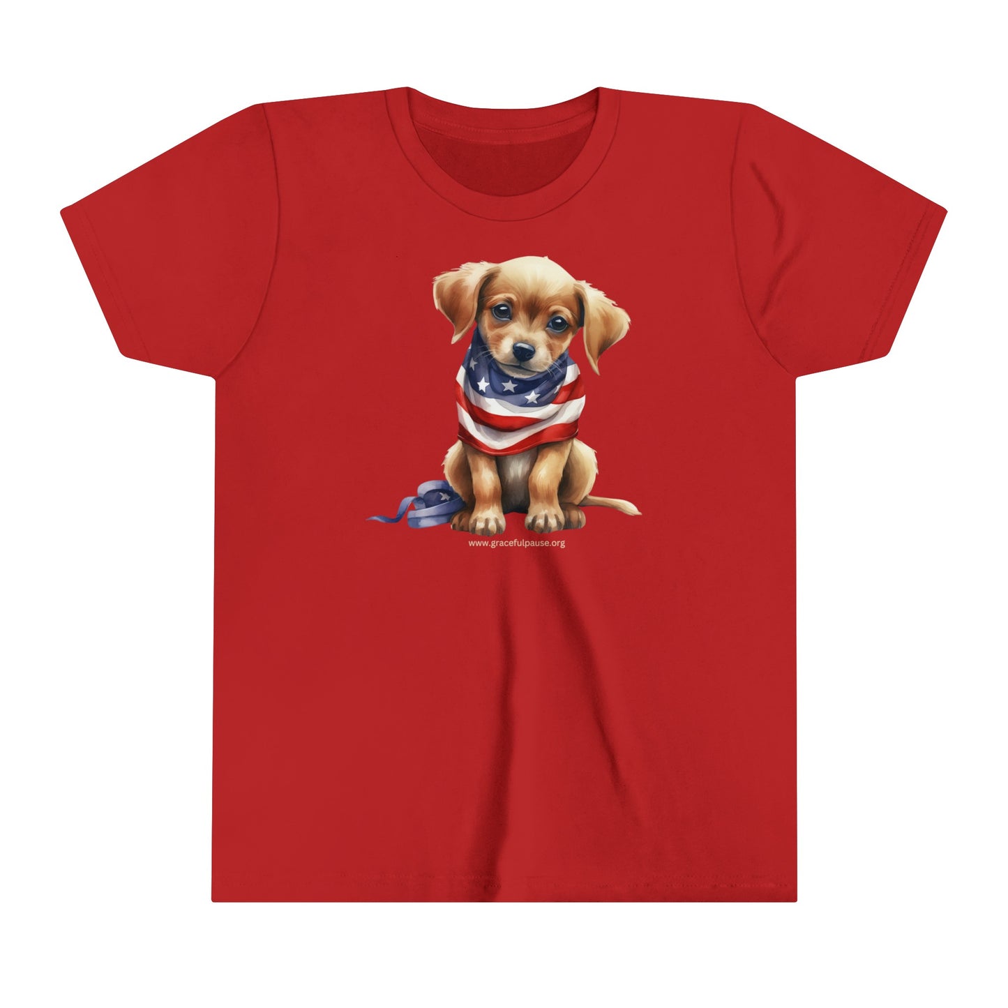 Patriotic Puppy - Youth Short Sleeve Tee