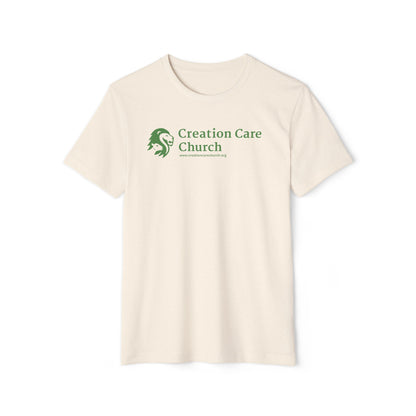 Creation Care Church Green Logo - Unisex Recycled Organic T-Shirt