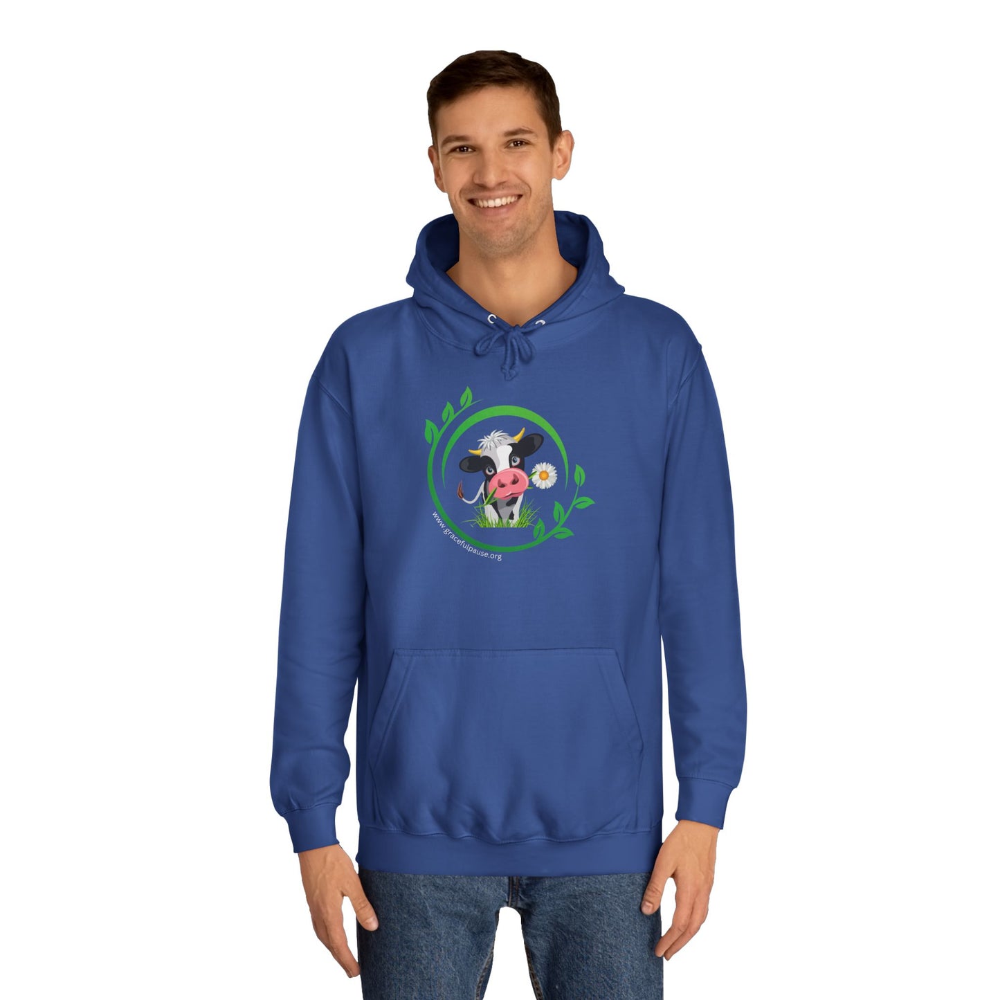 Pleading Cow - Unisex College Hoodie