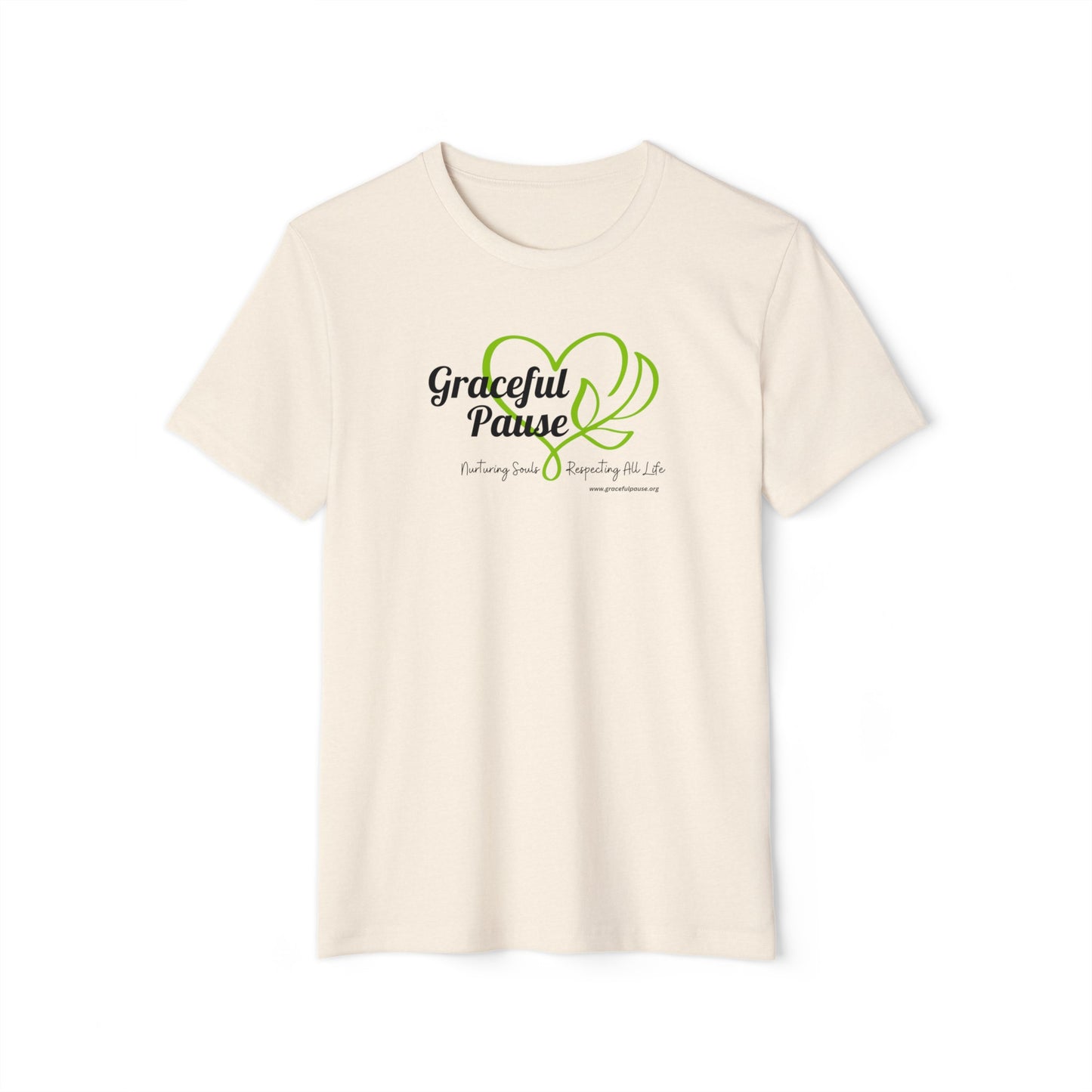 Graceful Pause Logo - Unisex Recycled Organic T-Shirt