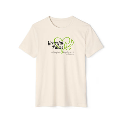 Graceful Pause Logo - Unisex Recycled Organic T-Shirt