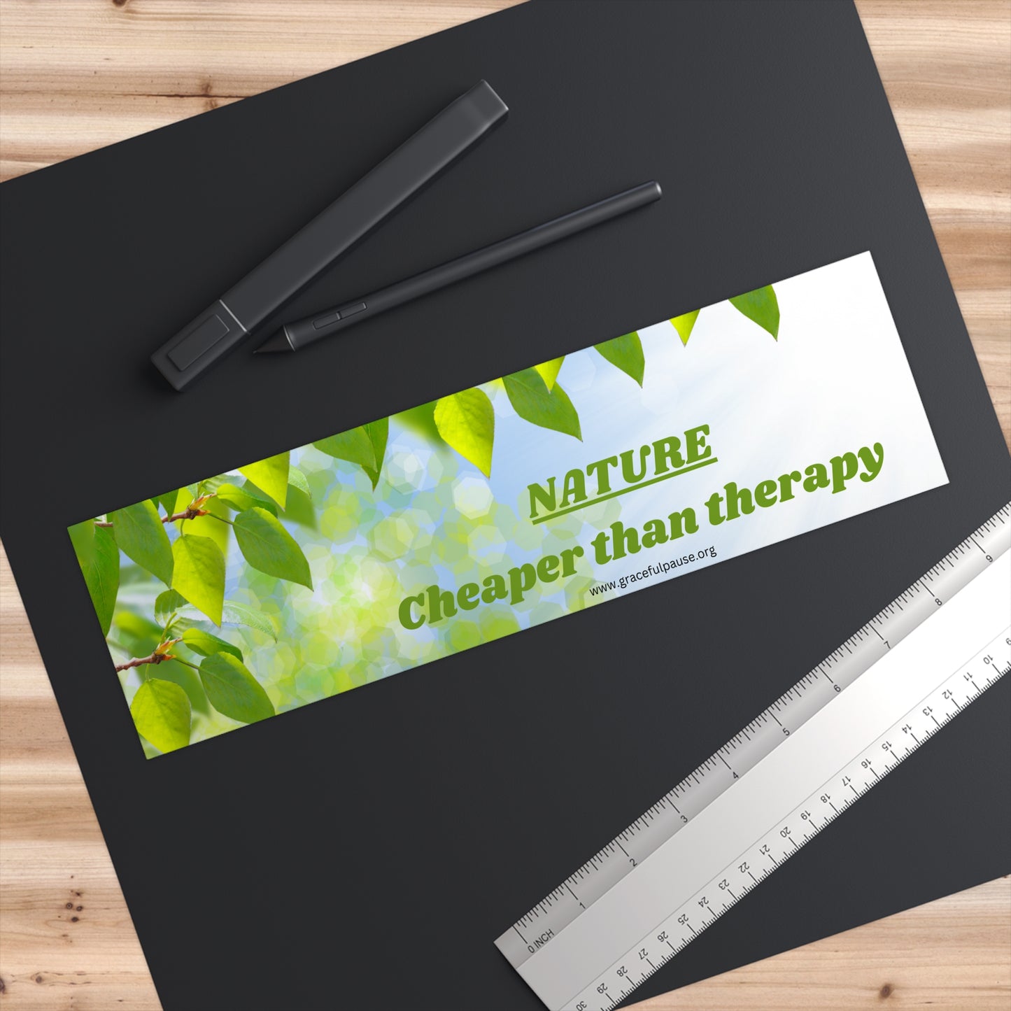 Nature - Cheaper Than Therapy - Bumper Stickers