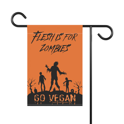 Flesh is for Zombies - Garden & House Banner