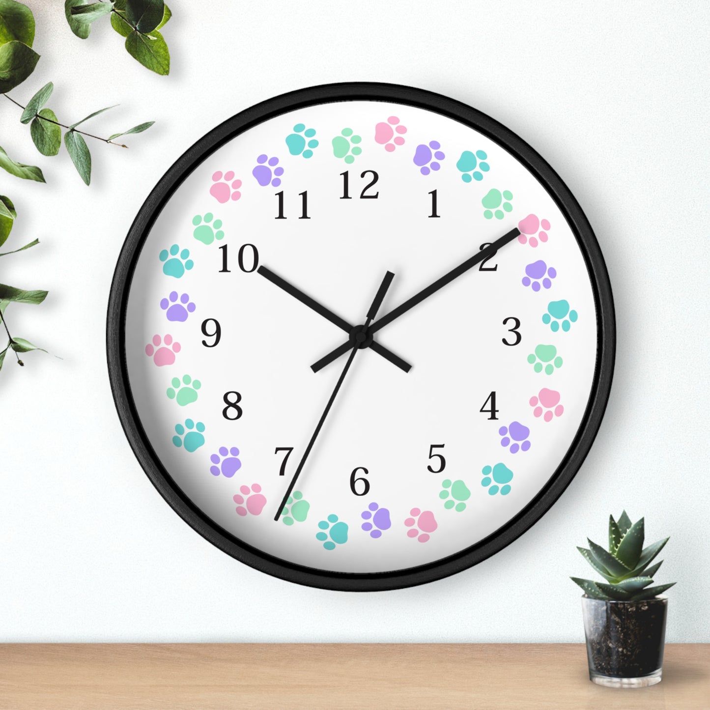 Paw Prints - Wall Clock