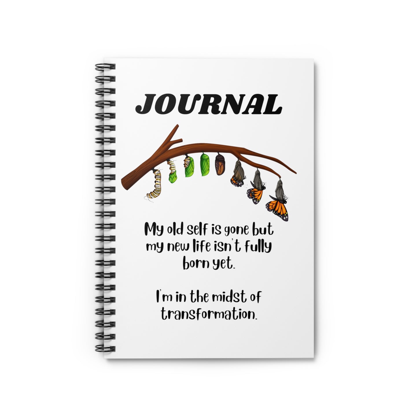 I'm in the midst of transformation - Spiral Notebook - Ruled Line