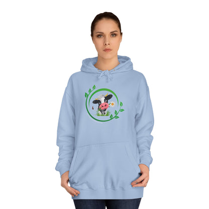 Pleading Cow - Unisex College Hoodie