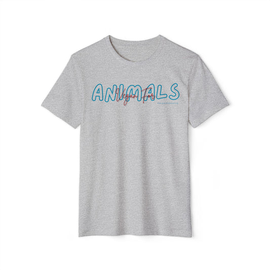 Vegan for ANIMALS - Unisex Recycled Organic T-Shirt