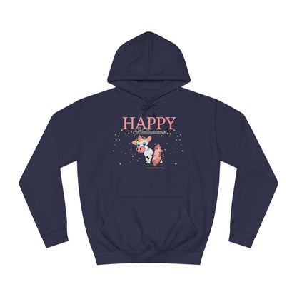 Happy Halloween - Cow - Unisex College Hoodie