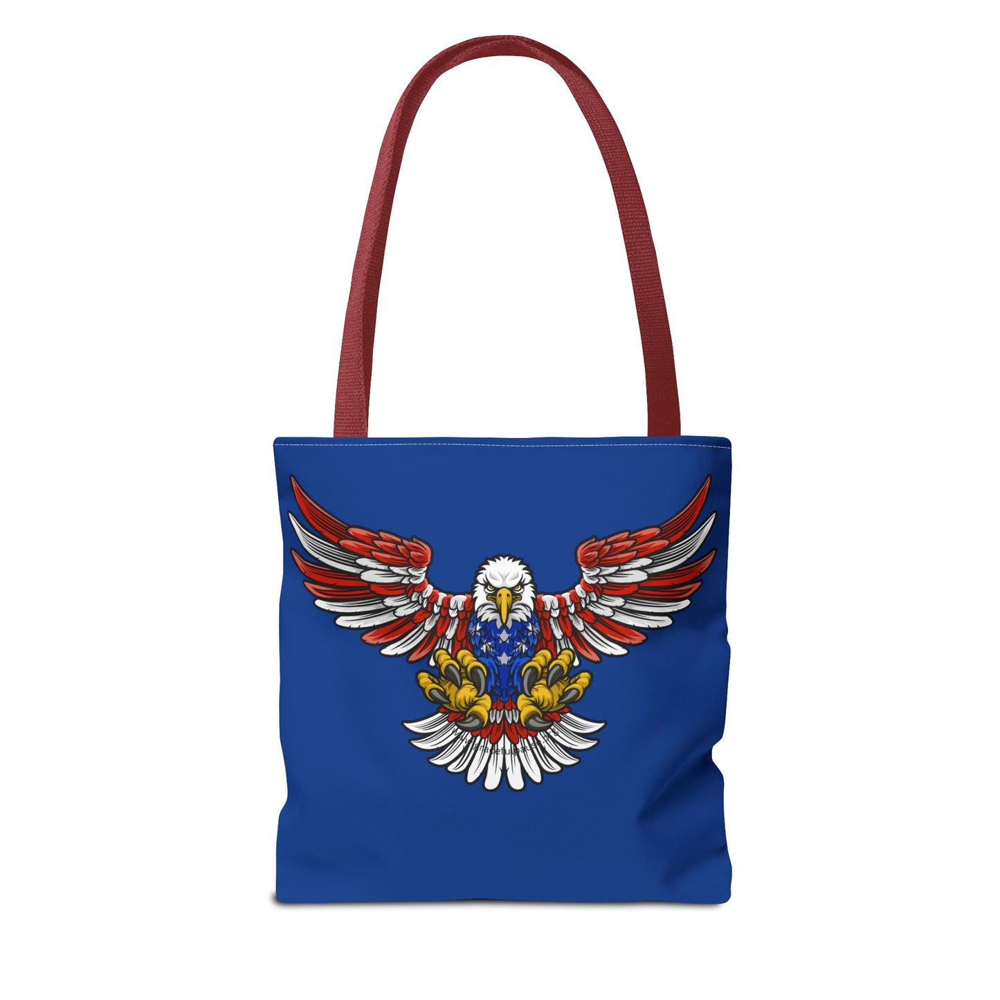 Patriotic Bald Eagle in Flight - Tote Bag