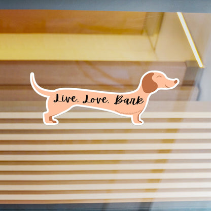 Live, Love, Bark - Kiss-Cut Vinyl Decals