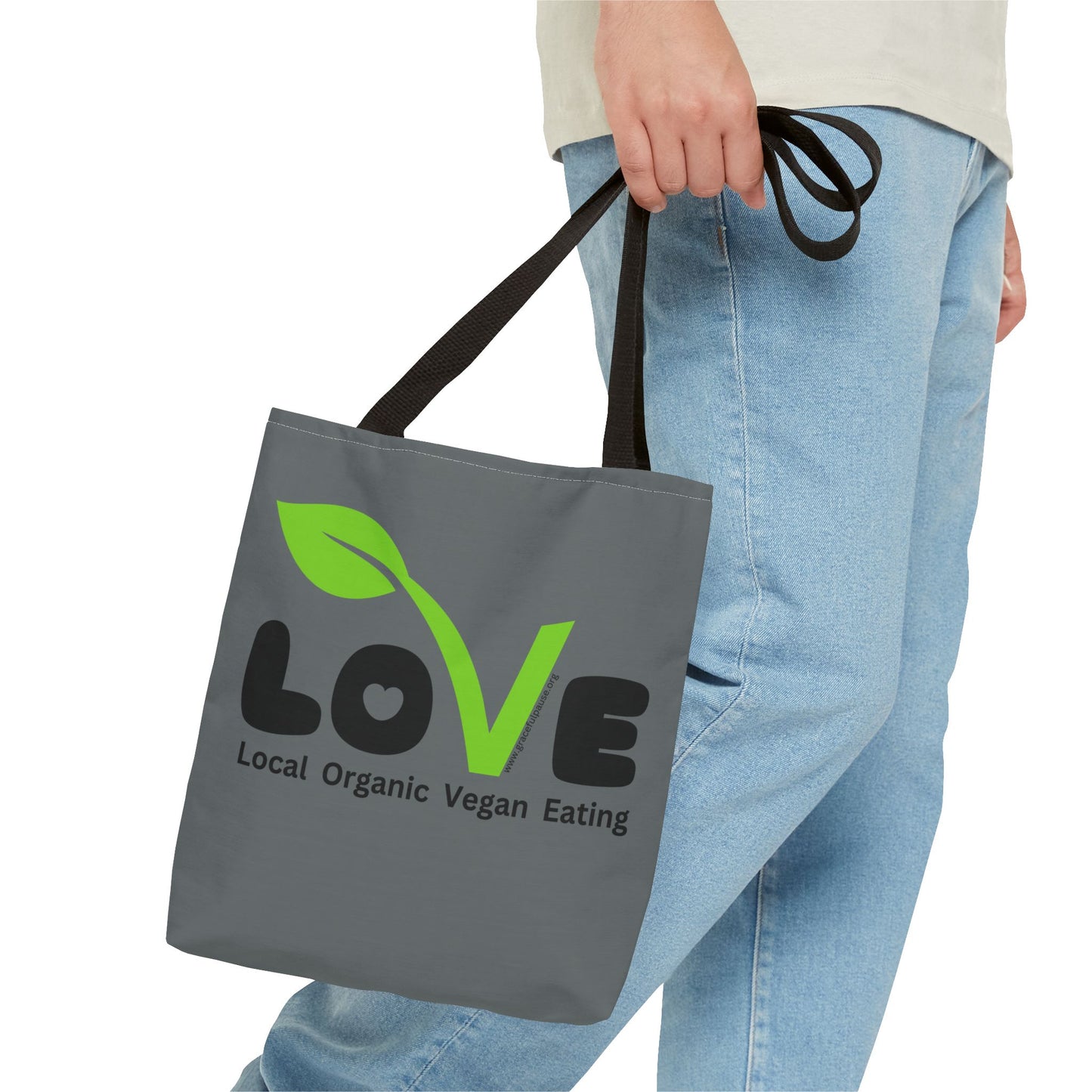 LOVE - Local Organic Vegan Eating - Tote Bag