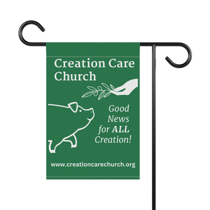 Creation Care Church - Good News for All Creation - Garden & House Banner/Flag