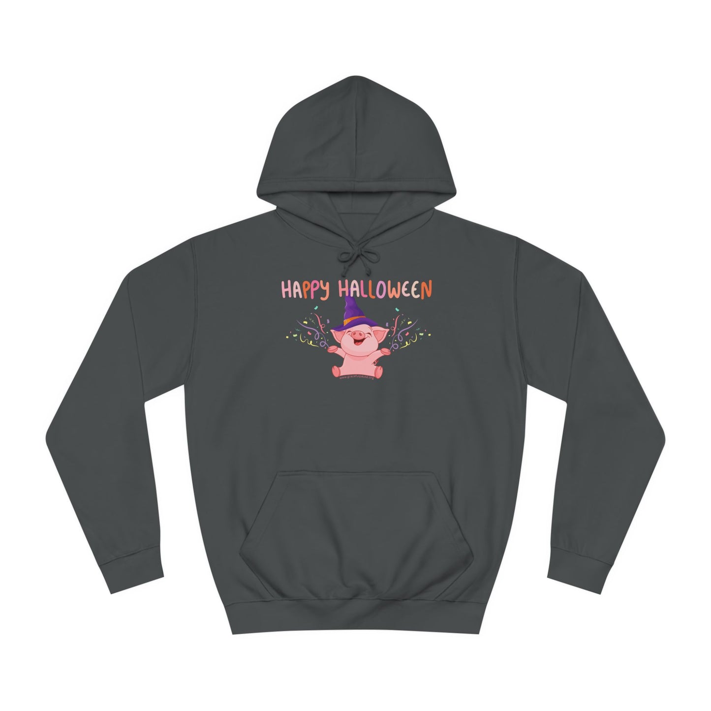 Happy Halloween Pig - Unisex College Hoodie