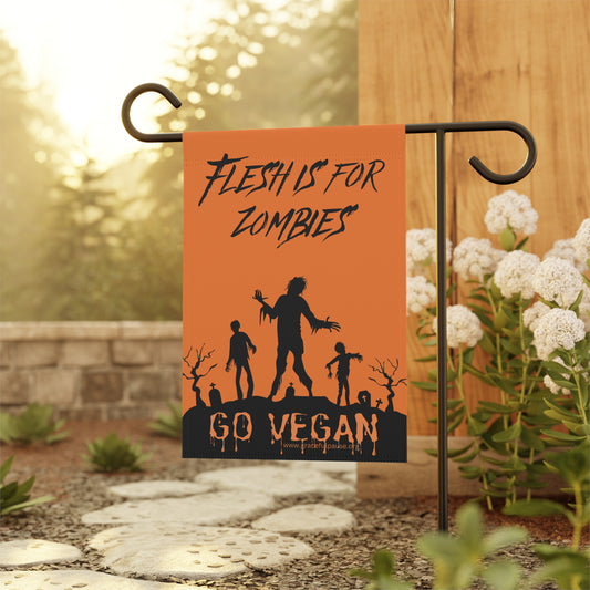 Flesh is for Zombies - Garden & House Banner