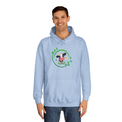 Pleading Cow - Unisex College Hoodie