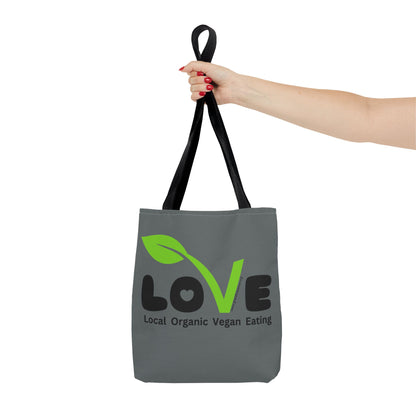 LOVE - Local Organic Vegan Eating - Tote Bag