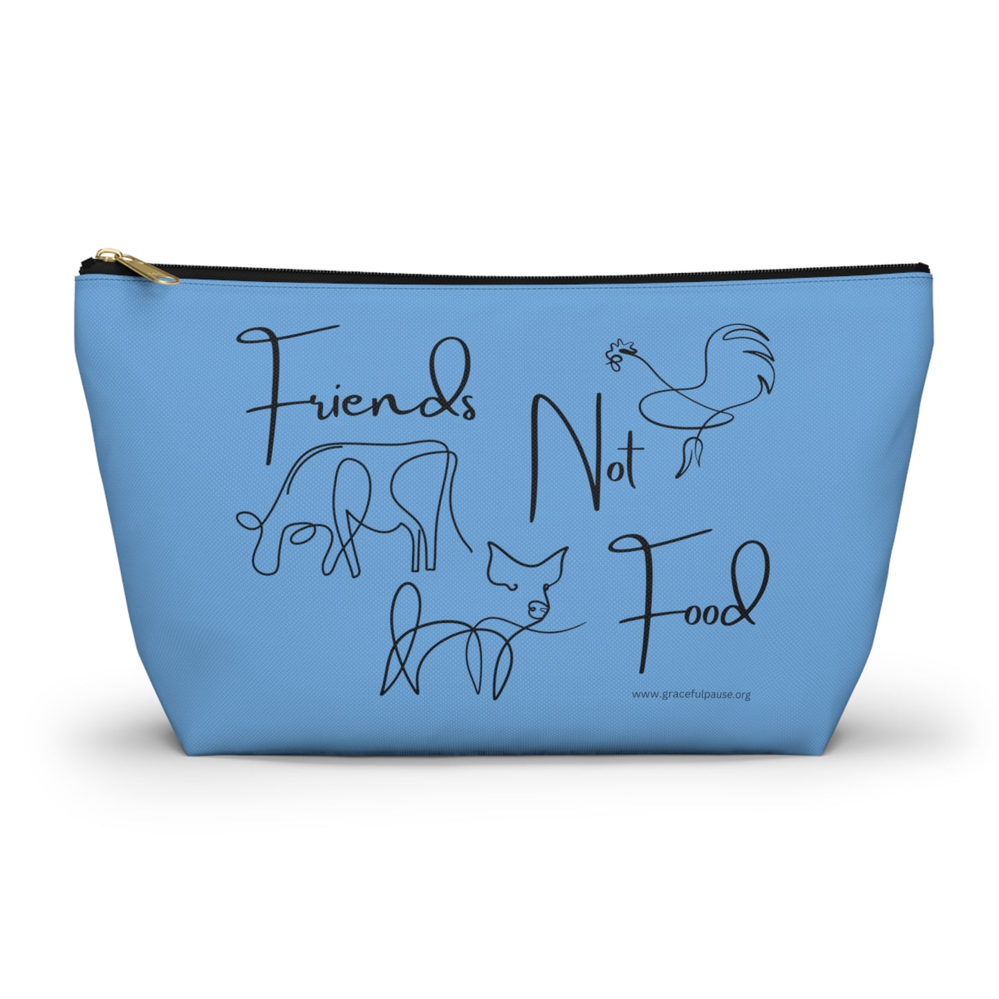 Friends Not Food - Accessory Pouch w T-bottom