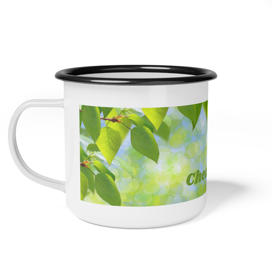 Nature - cheaper than therapy - Enamel Camp Cup