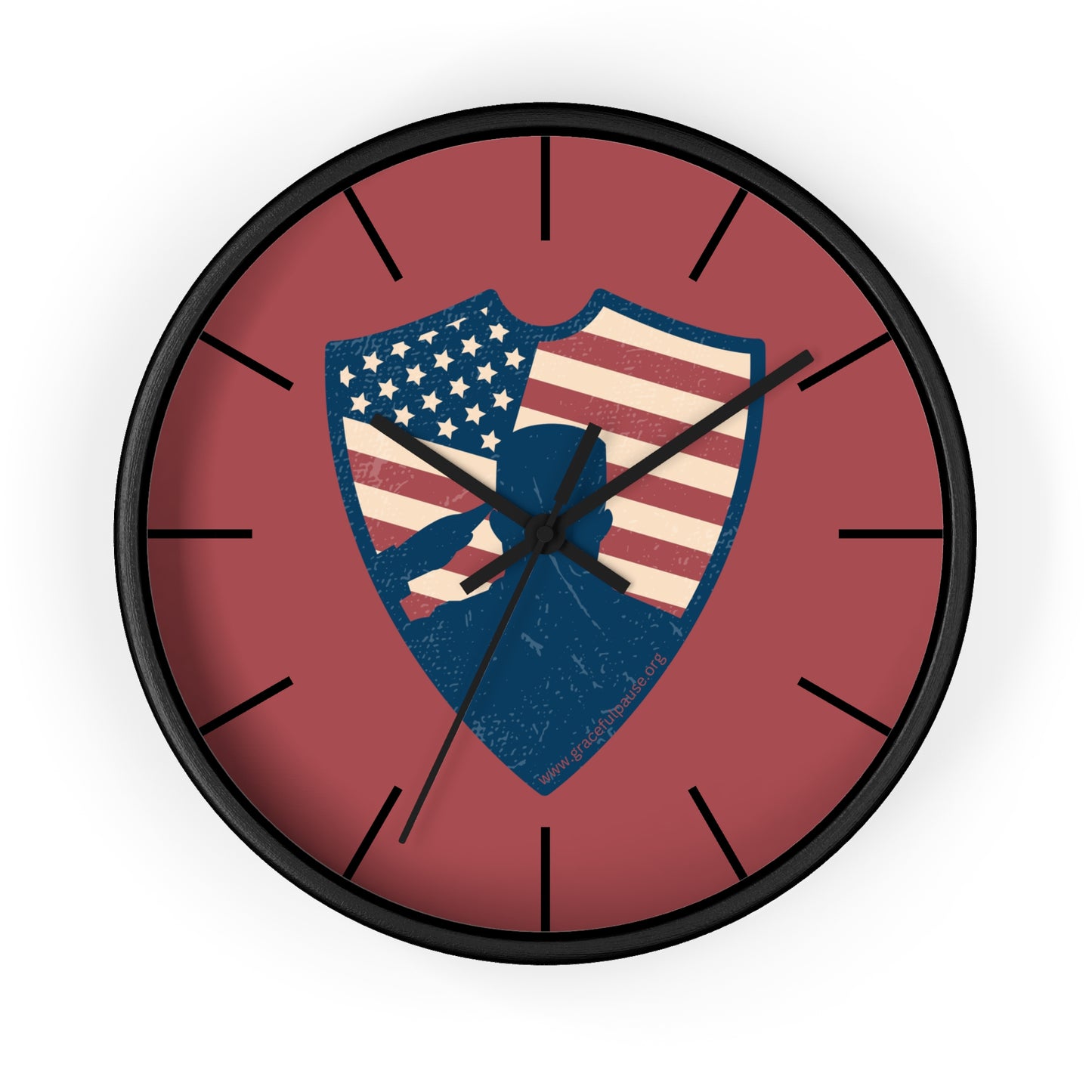 Saluting Soldier - Wall Clock