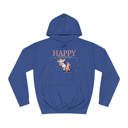 Happy Halloween - Cow - Unisex College Hoodie