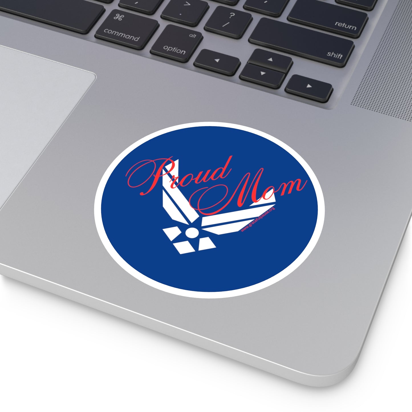 Proud Mom - Air Force - Round Stickers, Indoor\Outdoor