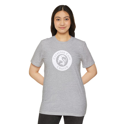 Creation Care Church - White Seal - Unisex Recycled Organic T-Shirt