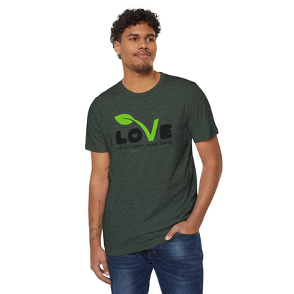 LOVE - Local Organic Vegan Eating - Unisex Recycled Organic T-Shirt