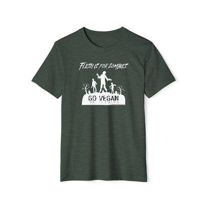 Flesh is for Zombies - Unisex Recycled Organic T-Shirt