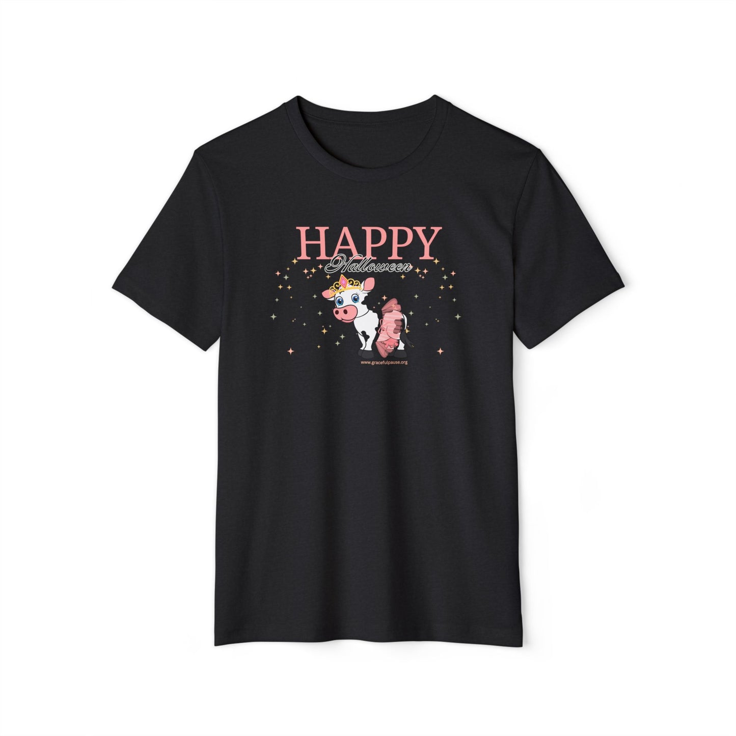 Happy Halloween - Cow - Unisex Recycled Organic T-Shirt