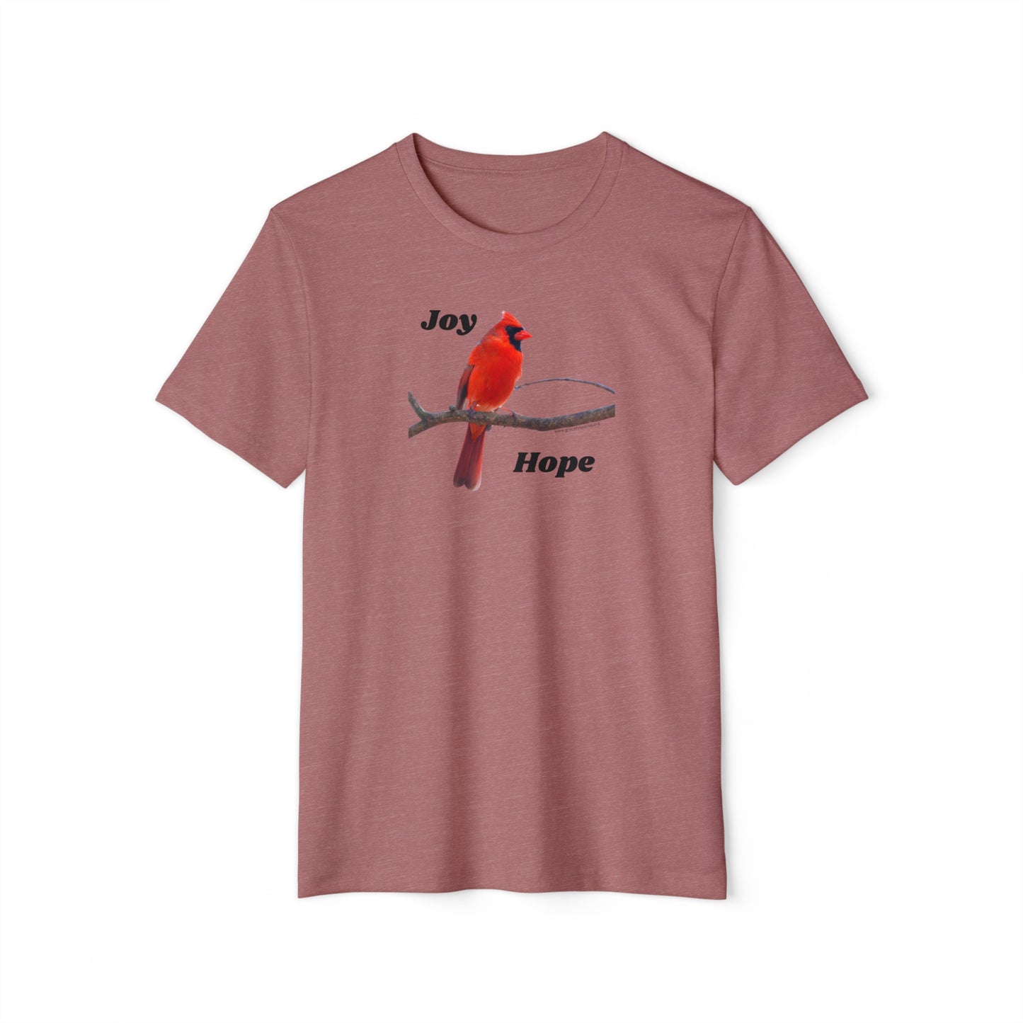 Joy and Hope Cardinal - Unisex Recycled Organic T-Shirt