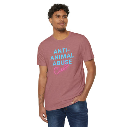 Anti-animal abuse club - Unisex Recycled Organic T-Shirt