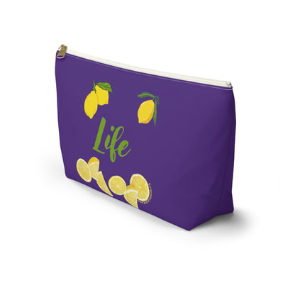 When life gives you lemons - Accessory Pouch w T-bottom