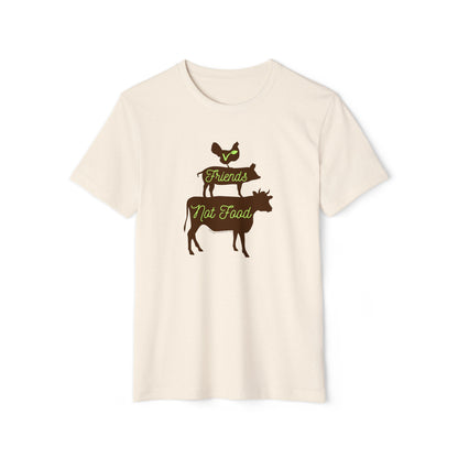 Friends Not Food - Unisex Recycled Organic T-Shirt