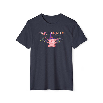 Happy Halloween Pig - Unisex Recycled Organic T-Shirt