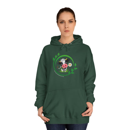 Pleading Cow - Unisex College Hoodie