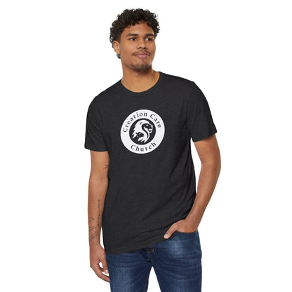 Creation Care Church - White Seal - Unisex Recycled Organic T-Shirt